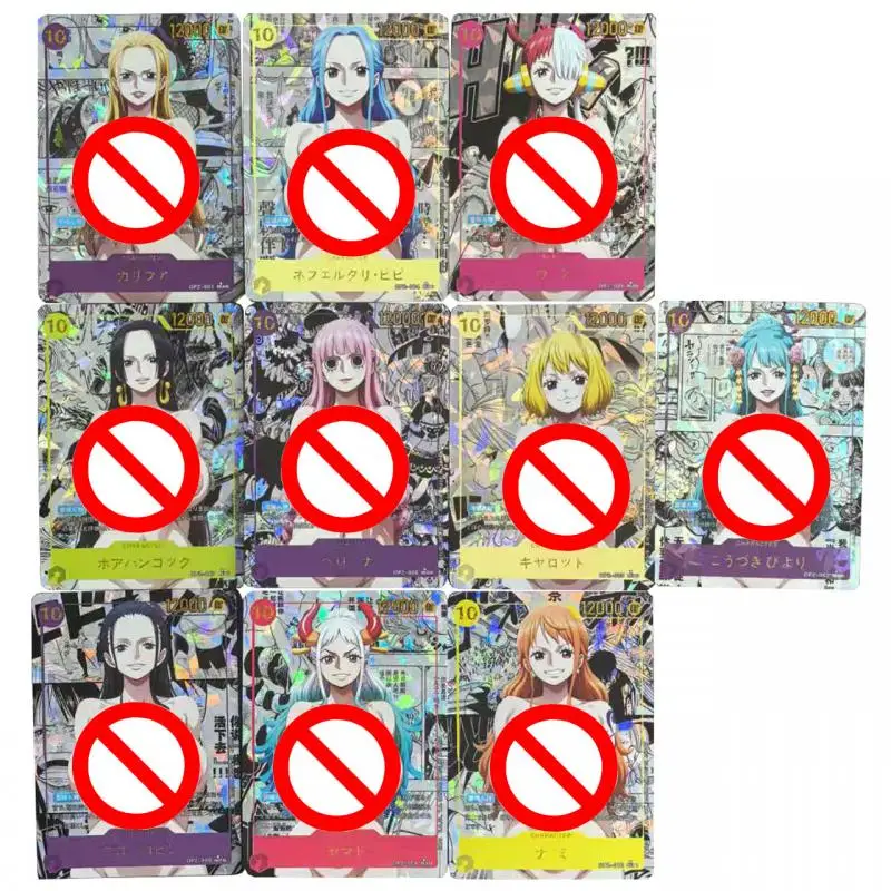 

10 шт./компл. One Piece Nami Nico Robin Boa Hancock Uta Yamato DIY самодельные цветные флэш-карты аниме игровая коллекционная карта подарочная игрушка