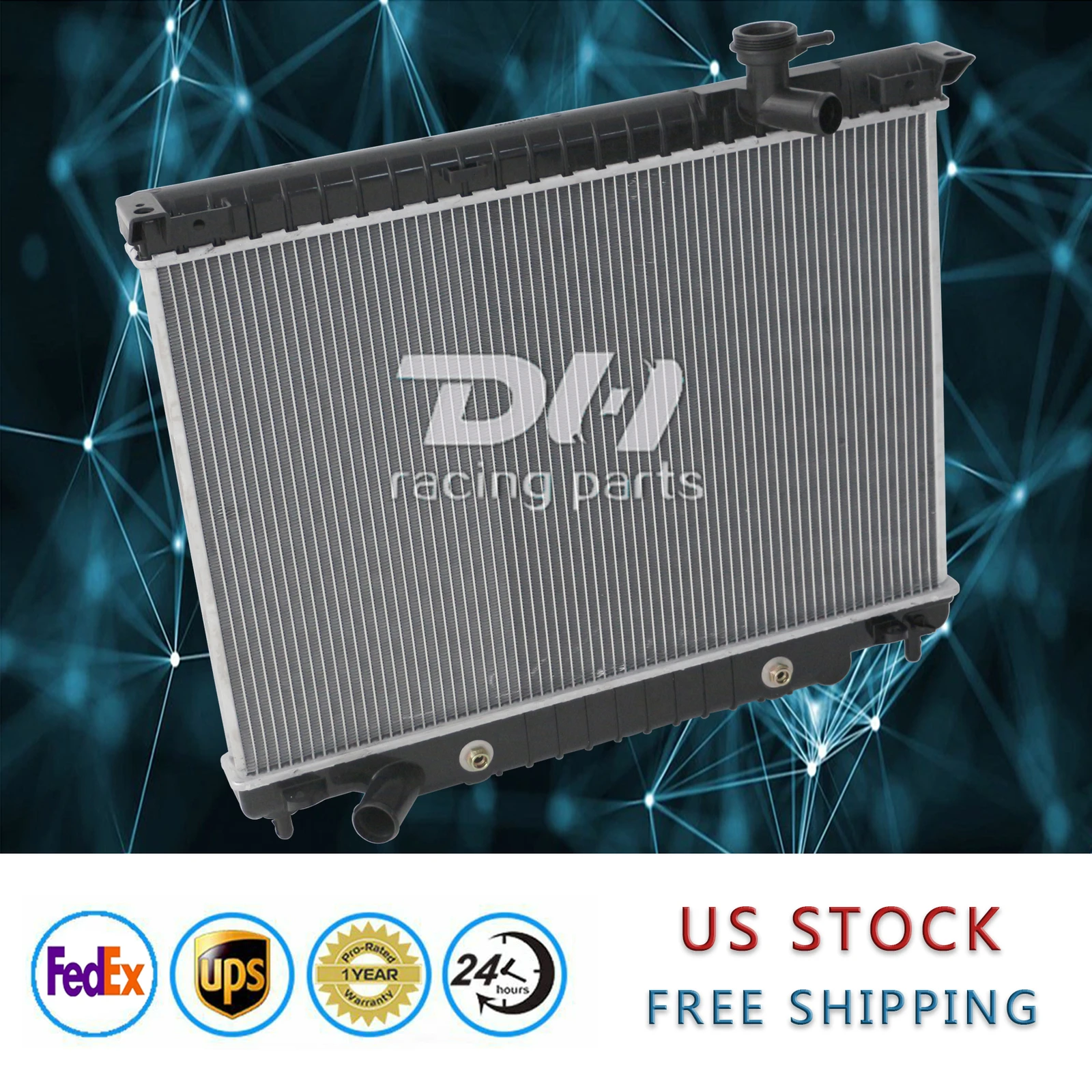 Radiador de alumínio adequado para Chevy Trailblazer GMC Envoy 04-07 Buick Rainier 2002-09