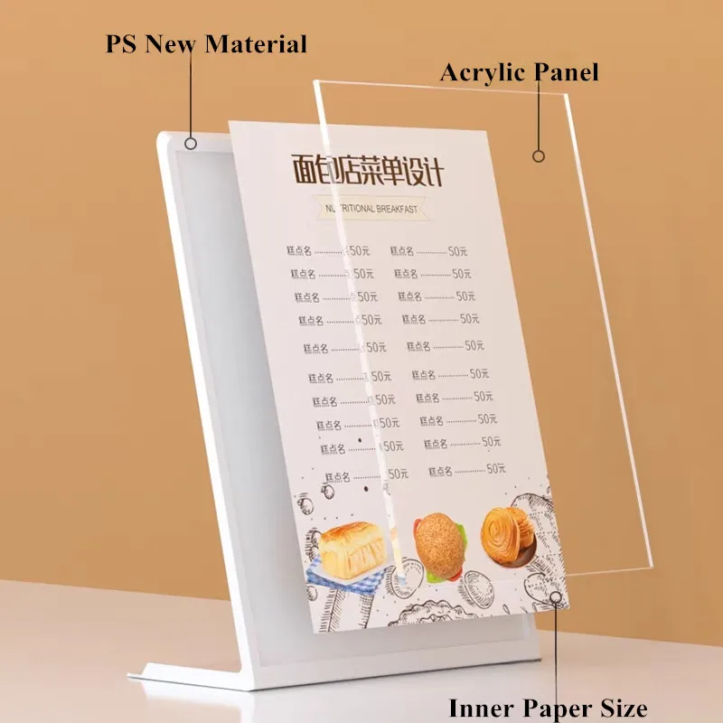 A5 148x210mm l Form Kunststoff Acryl Zeichen halter Displayst änder Foto Bild Poster Rahmen Menü Papier halter Preis schild Tags