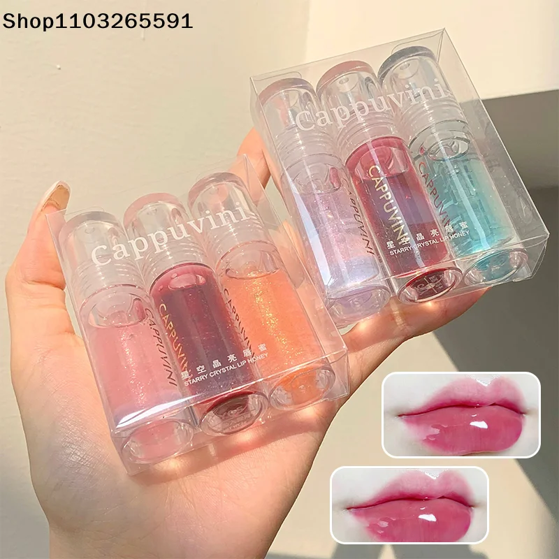 Cappuvini Gloss Labbra Trasparente Effetto Cristallo – Balsamo Labbra Lucido e Idratante con Finitura a Specchio