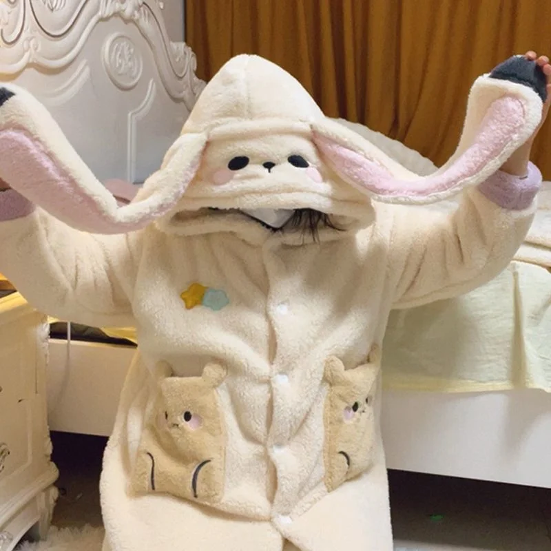 Love And Deep Space Peripheral Pajama Set Xavier Rafayel Zayne Plush Warm Cute Home Clothes Button Loose Gifts Girl Pajama New