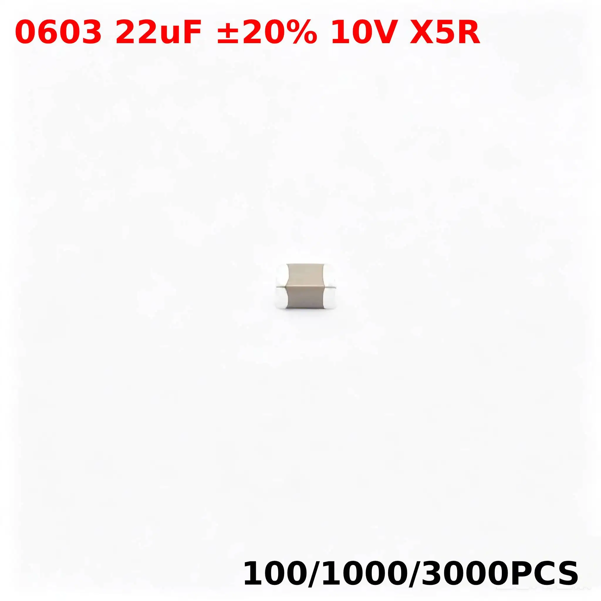 100-1000-3000pcs-nuovo-cl10a226mp8nune-0603-22uf-±20-10v-x5r-mlcc