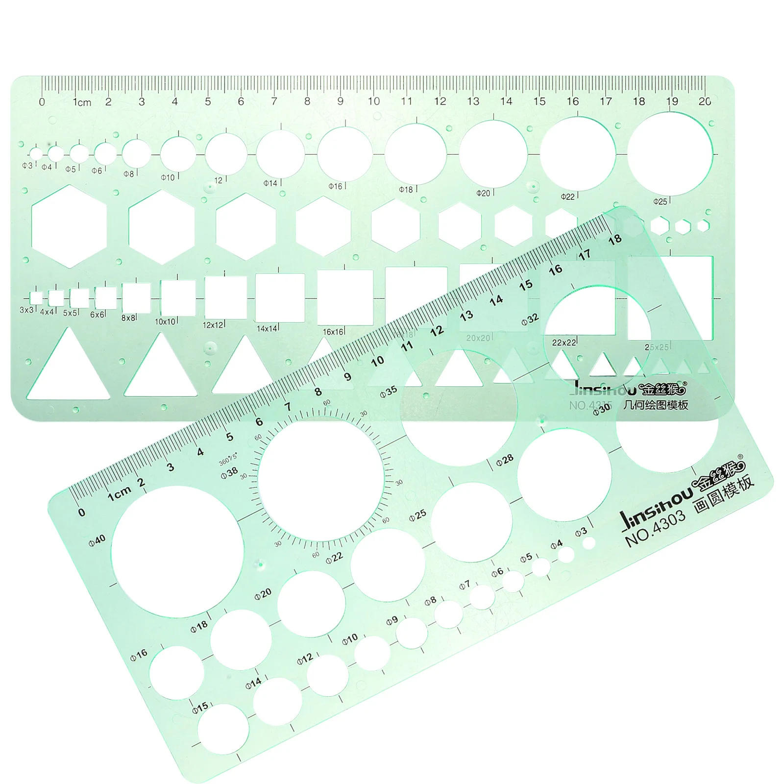 DIY Geometric Rulers Drawing Template Tools Geometry Students Measuring Engineering Supplies Circle Stencils