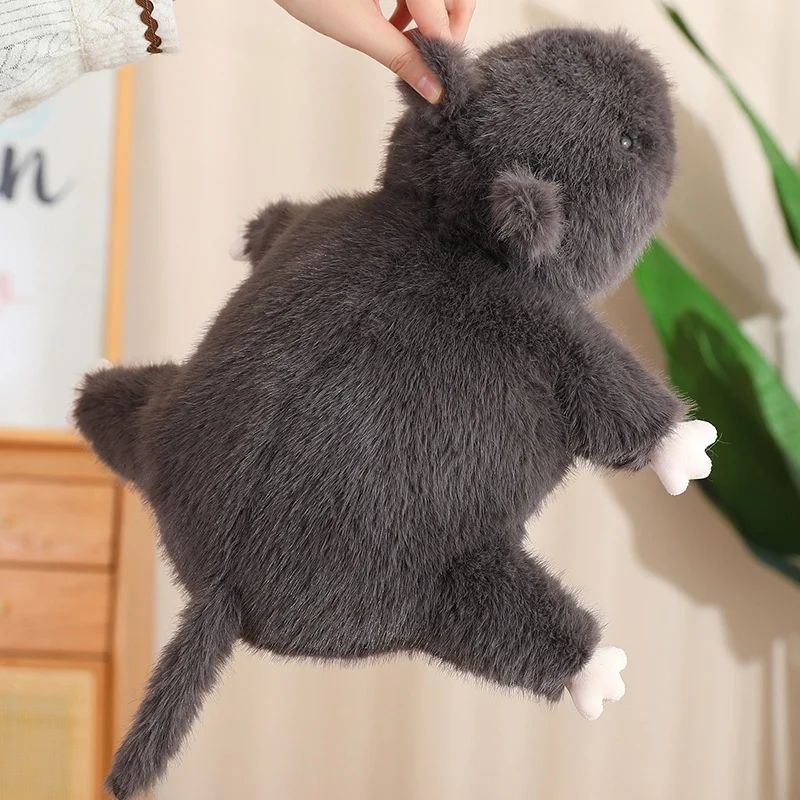 35-70cm Cartoon Black Mouse furry Soft Peluche Mouse Peluche bambola farcito ratto Peluche animali giocattoli Peluche mascotte regalo Decor