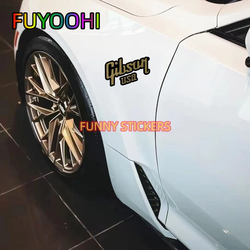 Fuyoohi Gibson Auto Aufkleber Cartoon Vinyl Aufkleber Persönlichkeit Dekor Abdeckung Stoßstange Fenster verkleiden