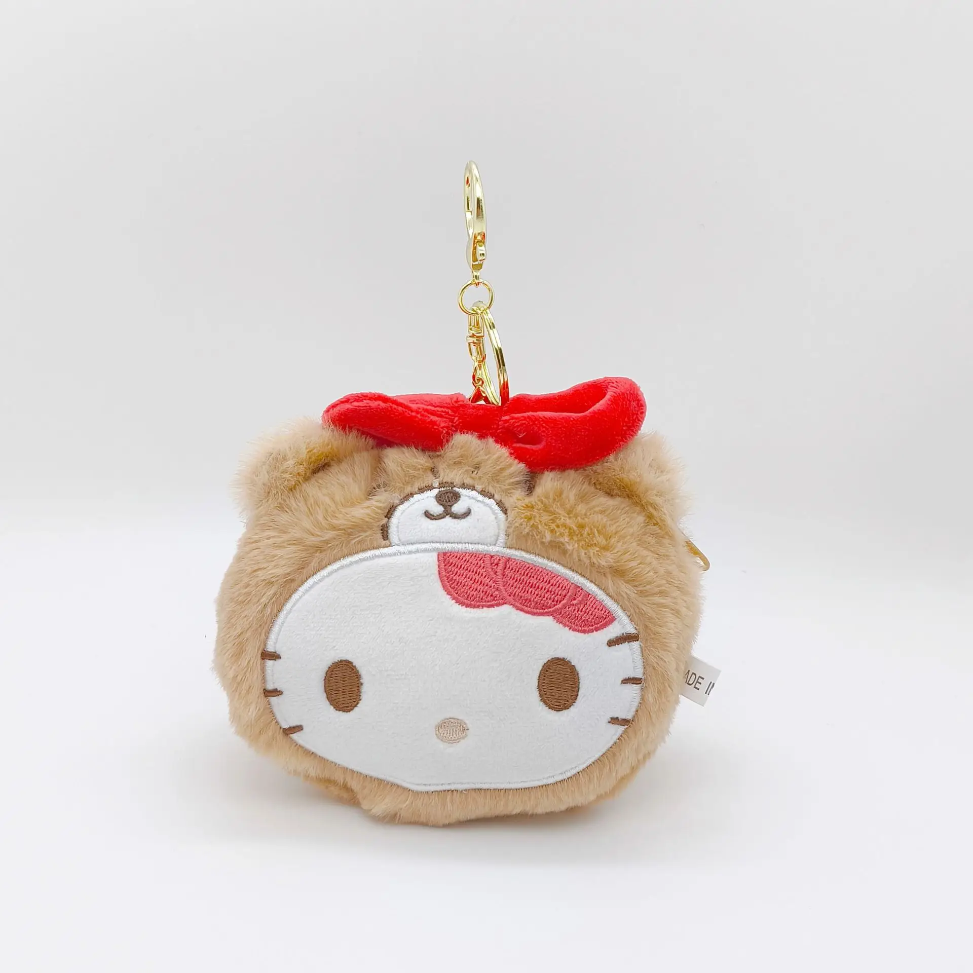 かわいいハローキティぬいぐるみキーホルダー財布サンリオ漫画ペンダント財布ポータブルコインポーチバックパックアクセサリー収納袋ギフト