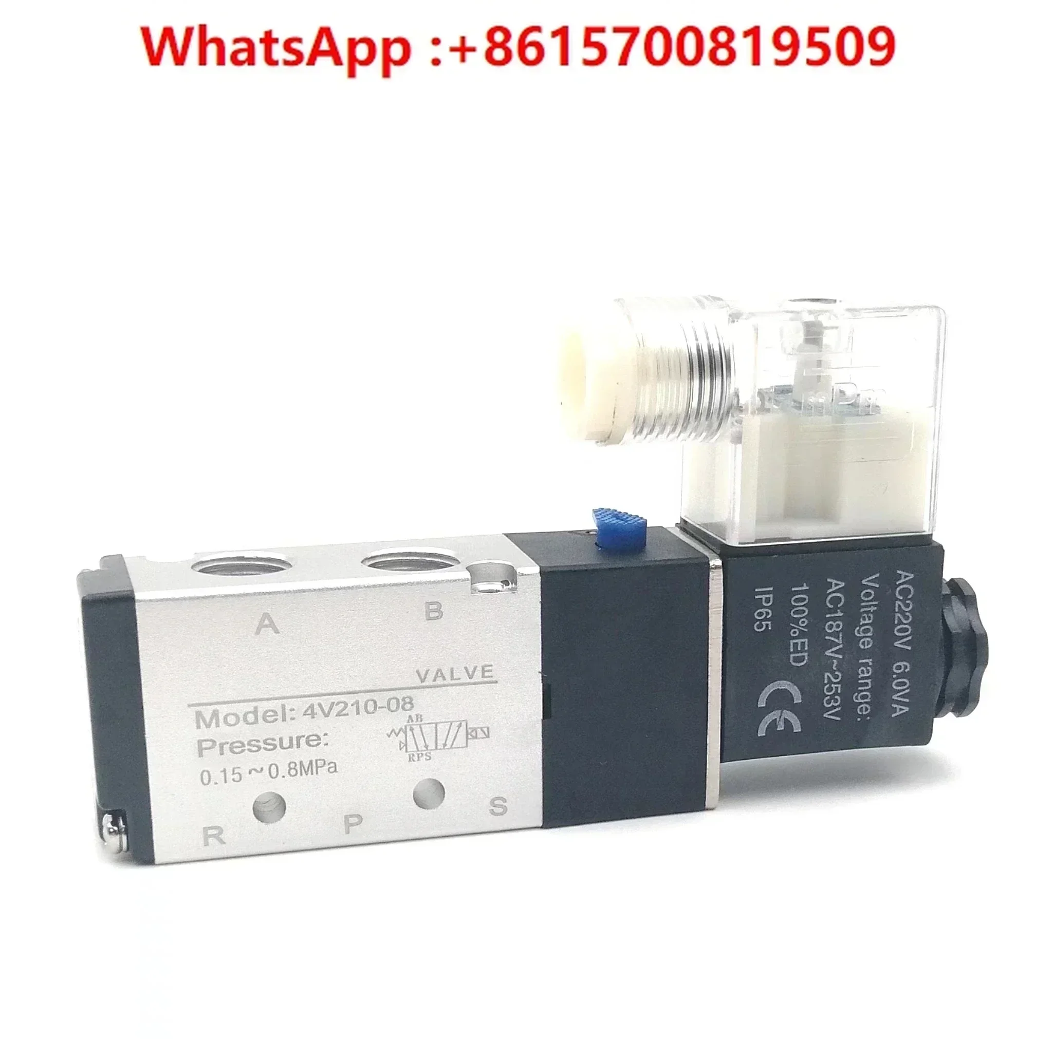 4V210-08 two-position five-way 4V310-10 pneumatic reversing 24V220v cylinder control valve