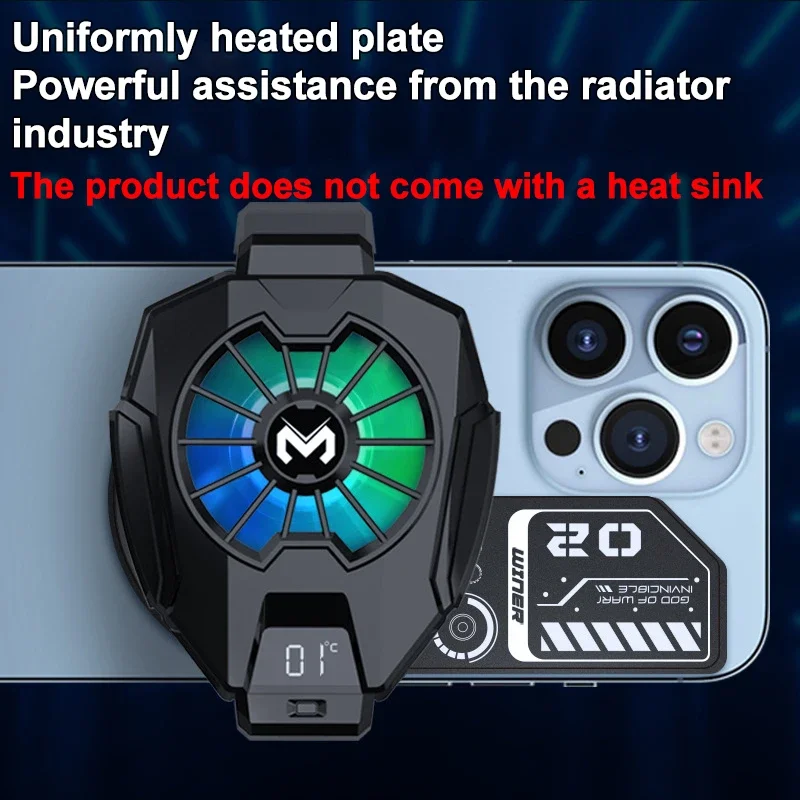 MEMO Phone Cooling Plate Heat Sink Expend Cooling Area for Fan Radiator Reusable Magnetic Superconducting Uniform Cooler Sticker