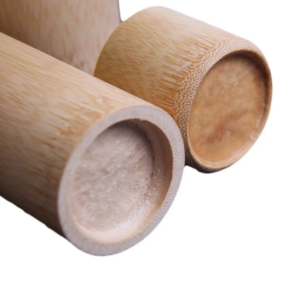 Spice Round Jar Bamboo Handmade With Lid Organizer Tea Canister Storage Box Container