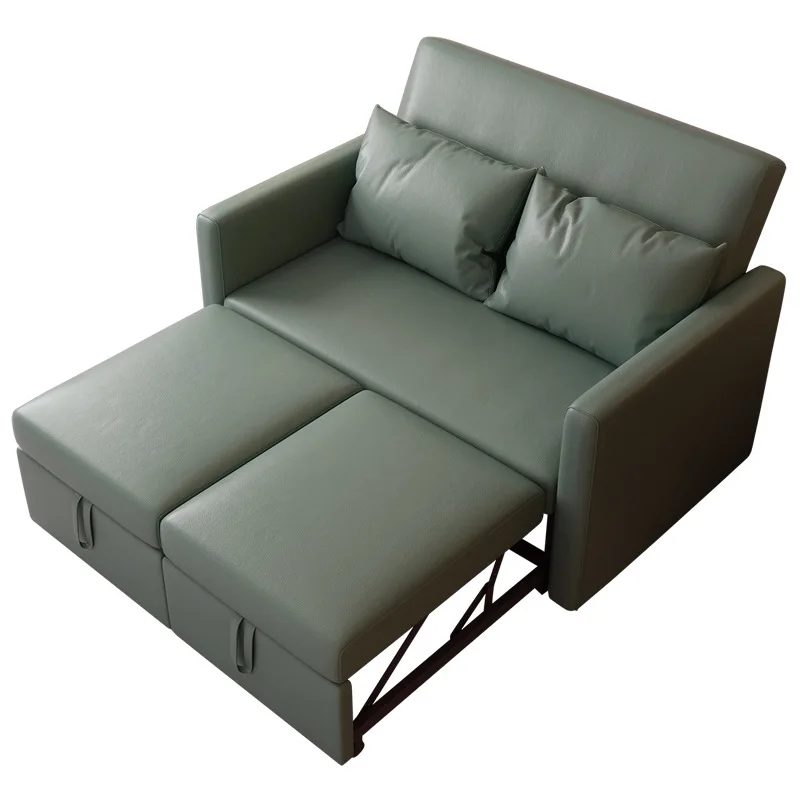 Folding sofa bed dual-purpose double multi-functional small apartment living room rental room economical technology cloth sofa