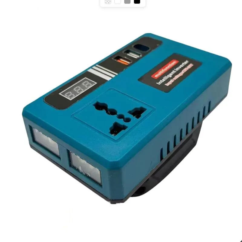 

Многофункциональный интеллектуальный инвертор 220В для работы на открытом воздухе с литиевыми аккумуляторами Makita 18В (BL1815, BL1830, BL1840), 120Вт