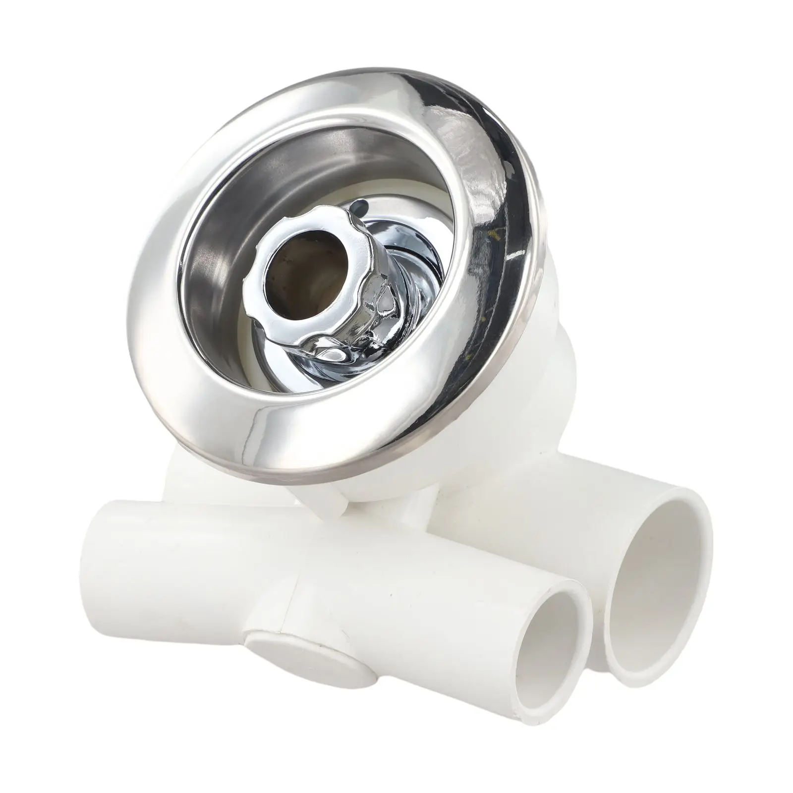 

For Swimming Pools Rotatable Bathtub Nozzle Hydrotherapy Session White silver Adjustable Angle Easy Installation