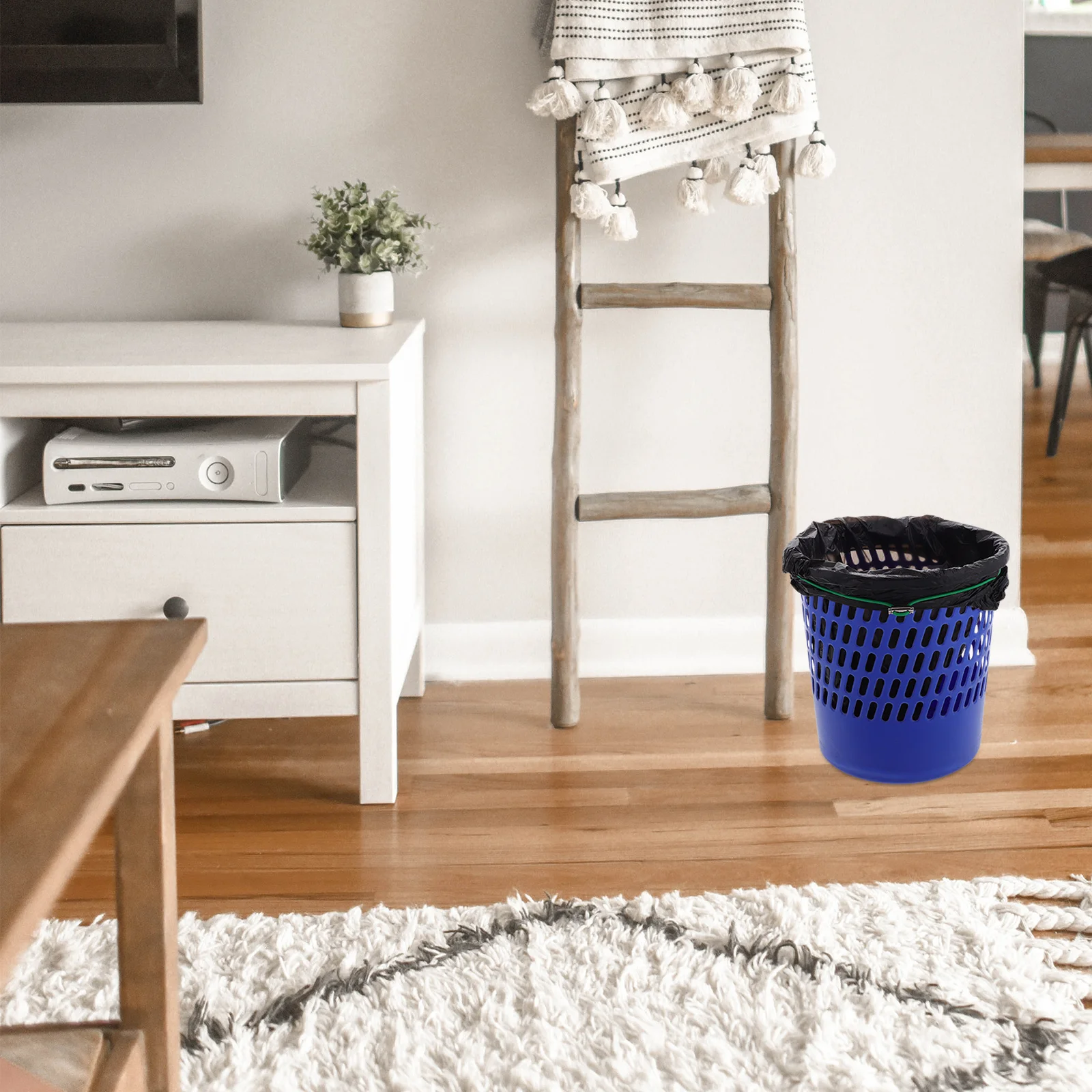 6 قطعة أربطة مرنة قابلة للتعديل سلة المهملات السحابات المضادة للسقوط المطاط صناديق القمامة المنزلية مكتب المدرسة داخلي #6