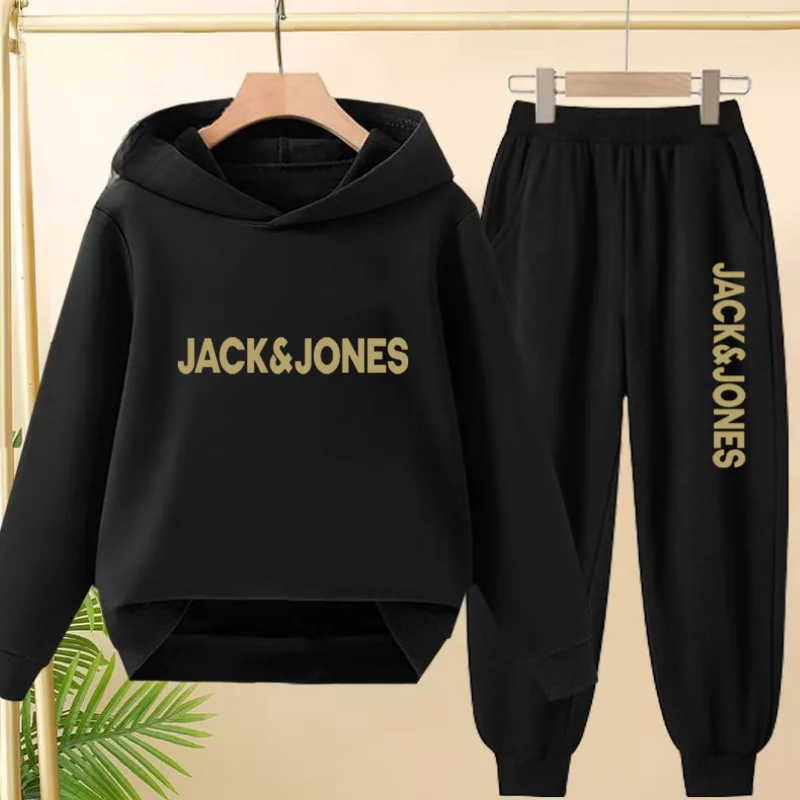 

Children Hoodie Charming Product Fashion Brand Letter Clothes Girls Boy 3-12Yrs Casual Sweatshirr+Pants Two-Piece Set Sports Set