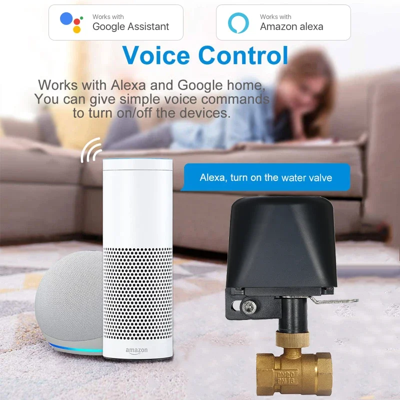 Tuya Smart WiFi Water Vavle Zigbee Gas Water Stop Valve DN15/DN20/DN25 Wireless Control Timer Work with Alexa Google home