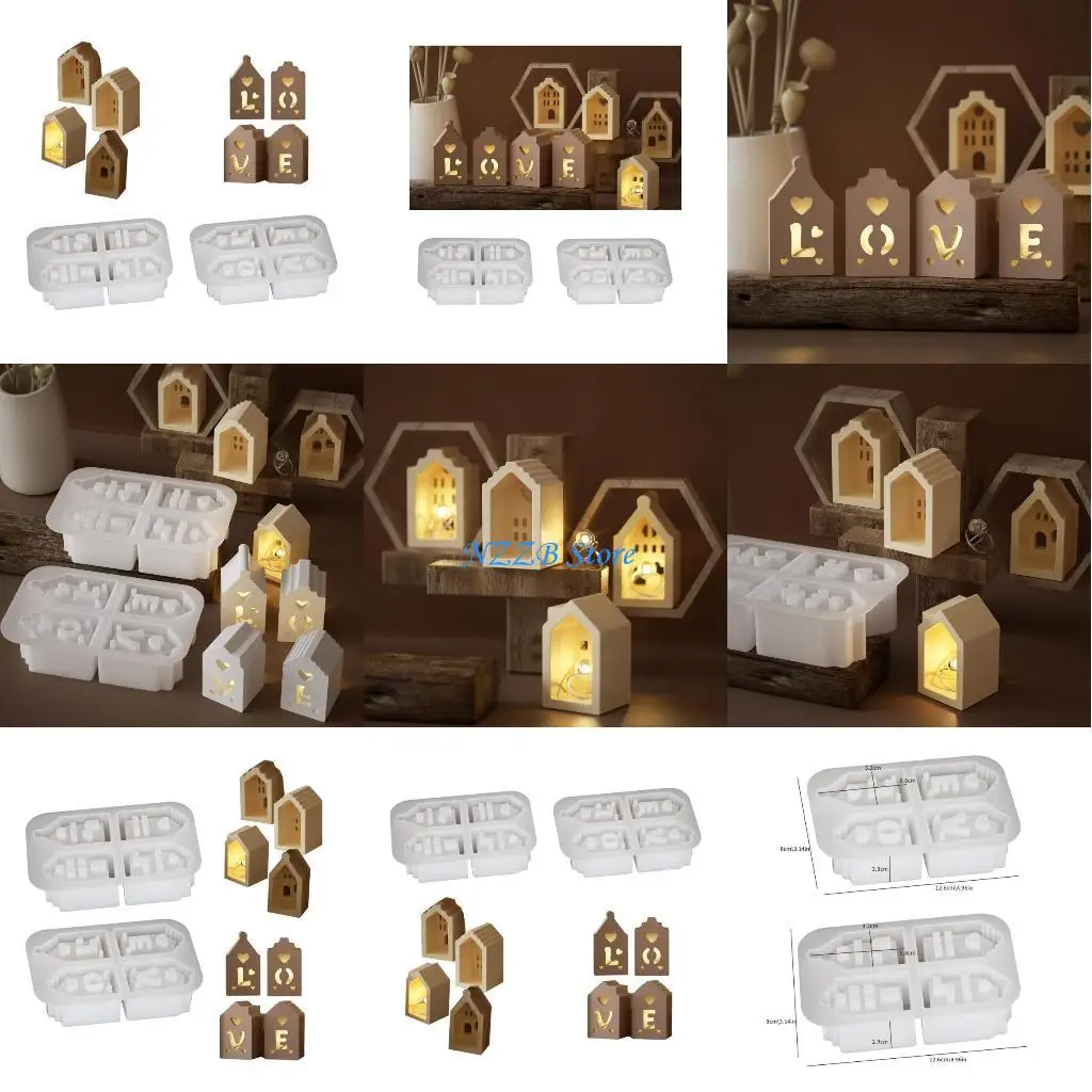 

T21F Многоцелевые брелки в форме дома с прочной портативной формой из силиконового материала для тематических вечеринок и