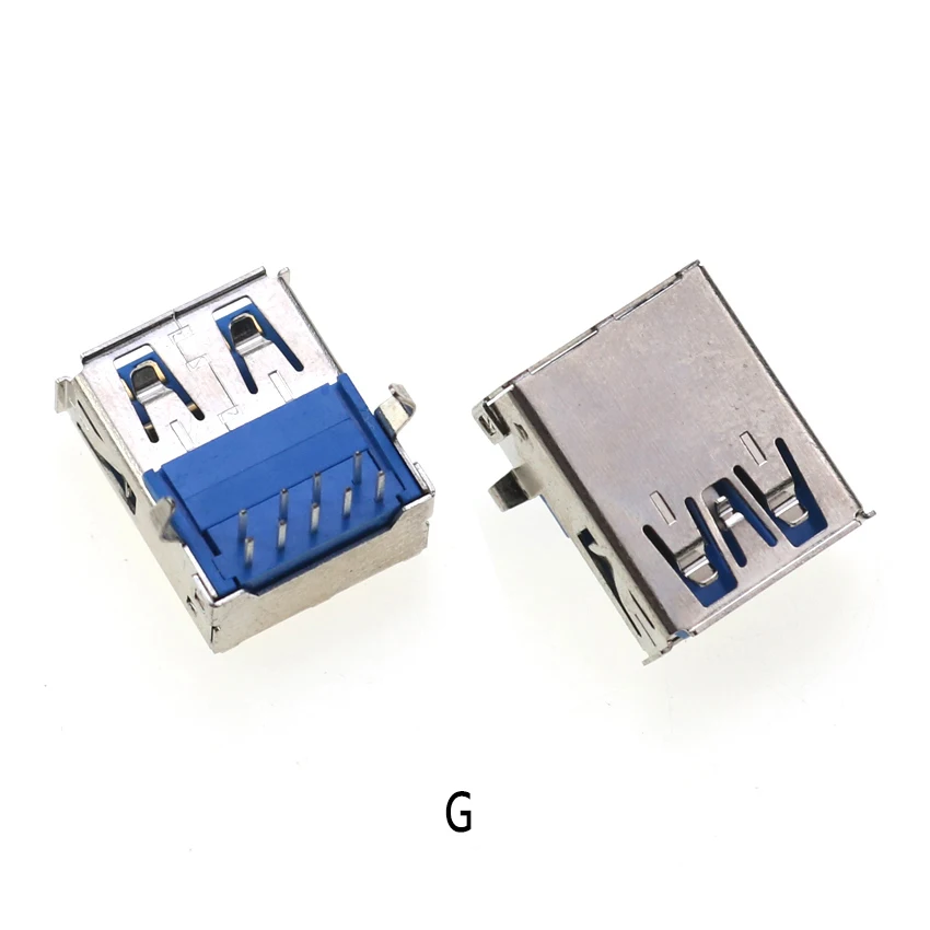 2 Stück USB 3.0 USB-3.0-AF AM Typ Port Stecker Buchse Lötanschlüsse PCB-Buchse für USB-Schnittstellenanschluss 90/180 Grad – Detail 9