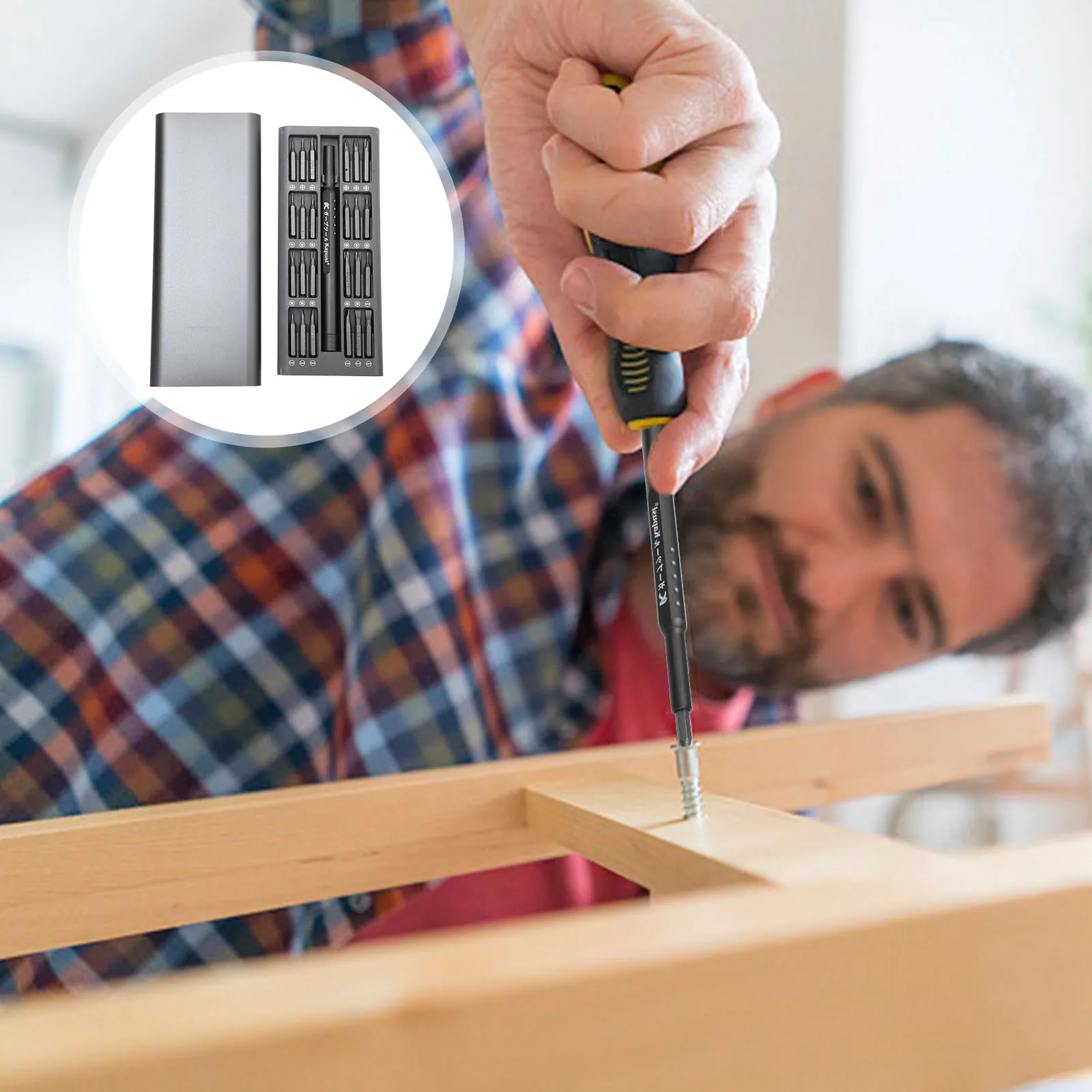 

48 in 1 Screwdriver Set S2 Steel Magnetic Bits Multi function Repair Tools Electrician Kit Household Assembly Storage Convenient