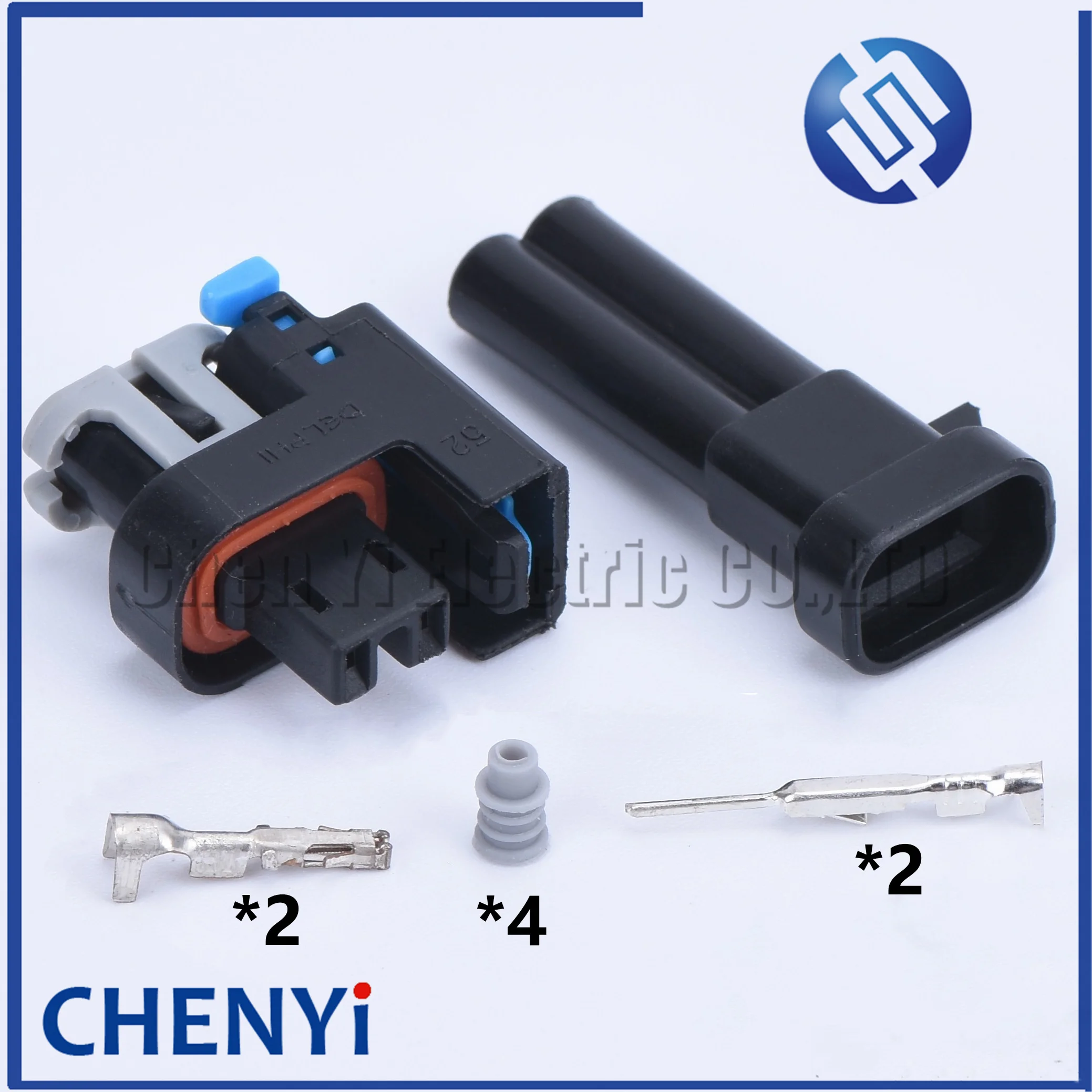 2 Pin way male female Fuel Injector Plug Waterproof Electrical Automobile Connector 15419715 15326181 15411633