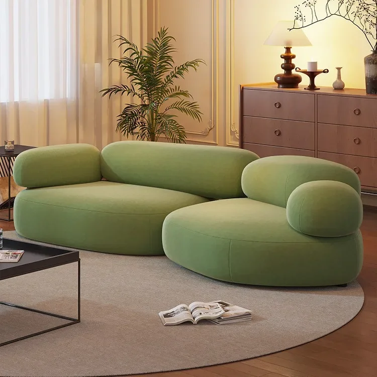 أريكة قماش المشاهير على الإنترنت، مجموعة أريكة صغيرة من حجر الرصوف، ترفيه إبداعي بسيط وحديث