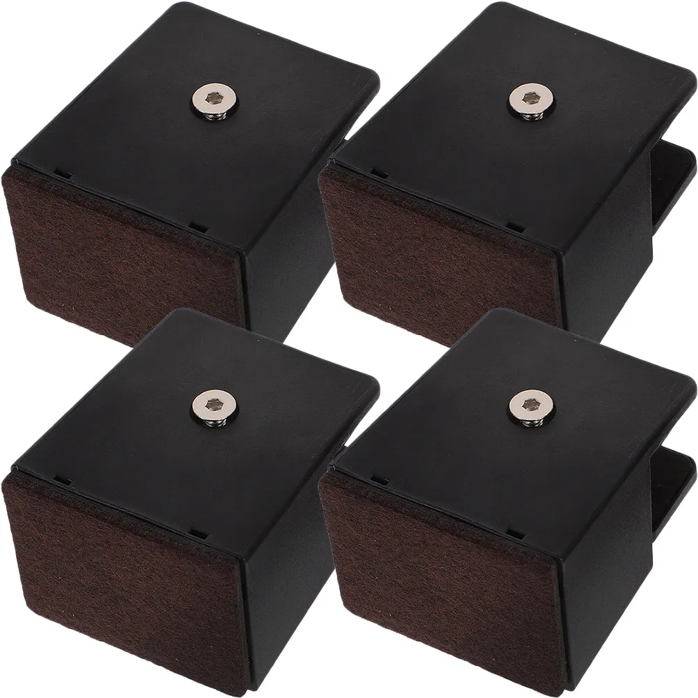 4Pcs Platform Bed Risers Adjustable 10-37Mm Furniture Raising Blocks Bedroom Desk Table Leg Risers Heavy Duty Furniture Lift