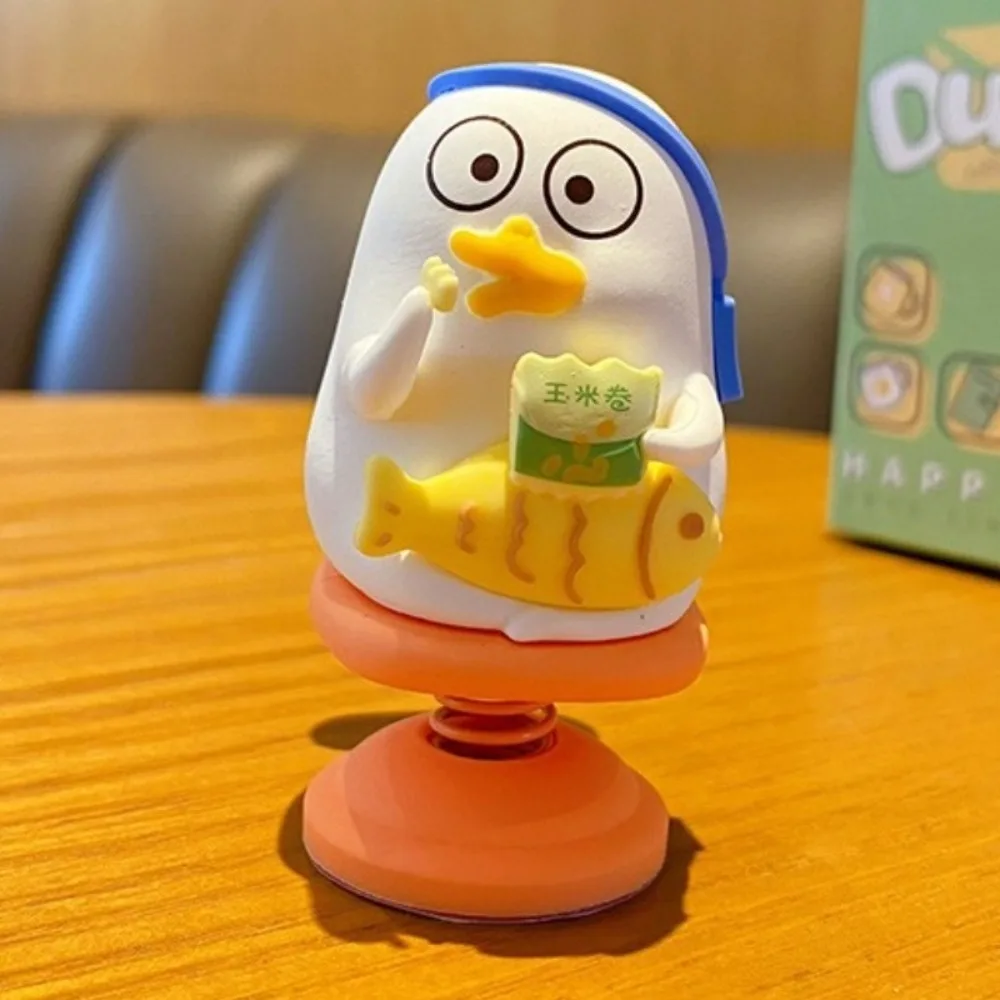 Funny Little Liu Duck Shaking Car Ornaments Collection Statue Little Liu Duck Car Decoration Cartoon Cute Car Bobblehead Figure