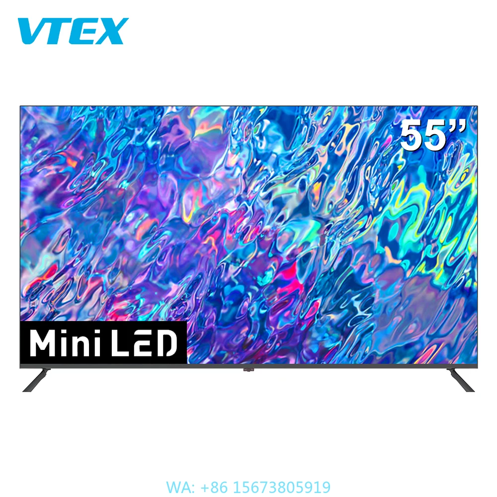 Mini Televisores LED Inteligentes de 55 y 65 Pulgadas HD DVB-T2 ATSC Ultra HD 4K Android Televisión de Alto Contraste Imagen Súper Brillante Mini LED