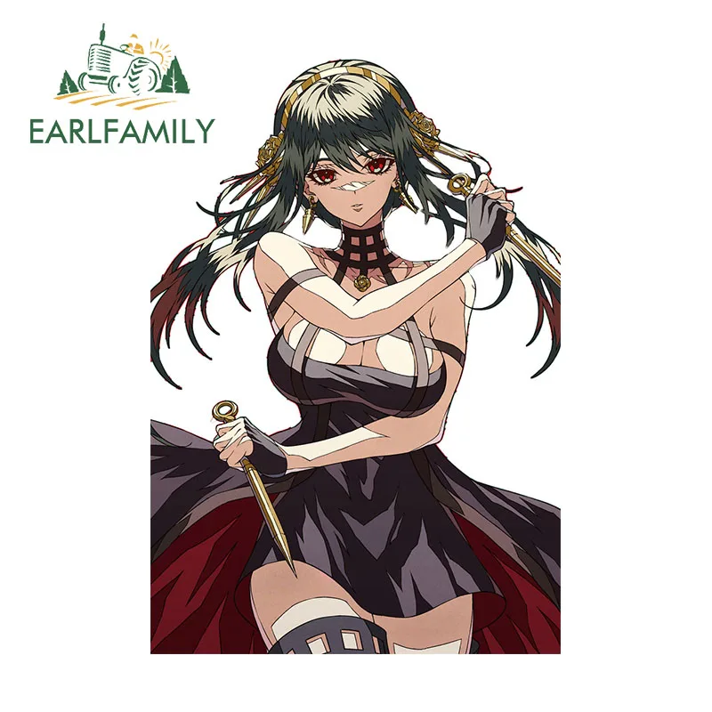 

EARLFAMILY 13cm X 9cm For Creative Yor Fanart Car Sticker Air Conditioner Anime Sexy Decal Waterproof Motorcycle Vinyl Decor