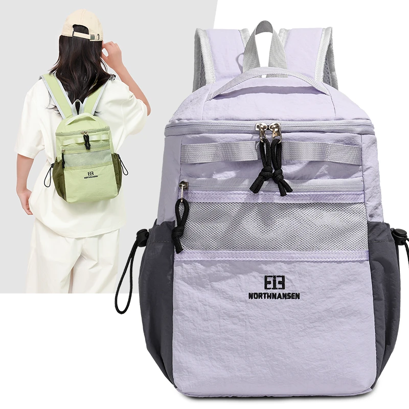 Zaino da esterno in nylon ultraleggero alla moda transfrontaliero, adatto per viaggi e tempo libero, uno zaino leggero per studenti
