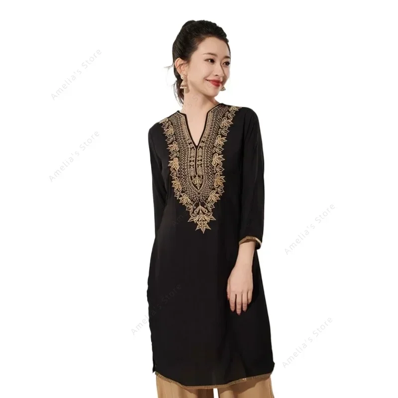 Women's Indian Traditional Emb - Summer Clothing Pakistan ulasan dan harga