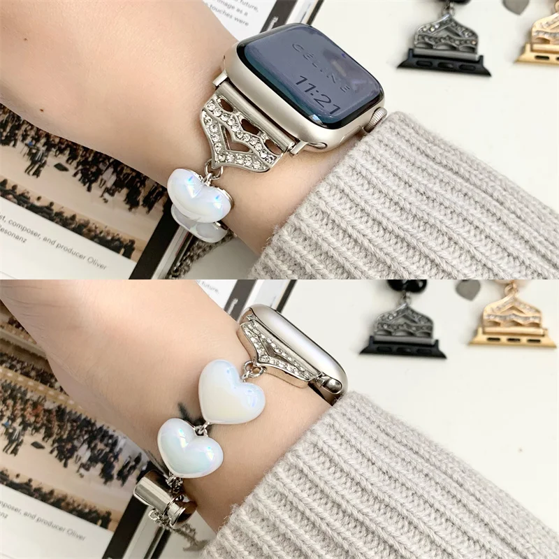 Браслет металлический для Apple Watch Series 6 5 7 SE 8 4 3 2 49 мм 41 мм 45 38 мм 40 мм