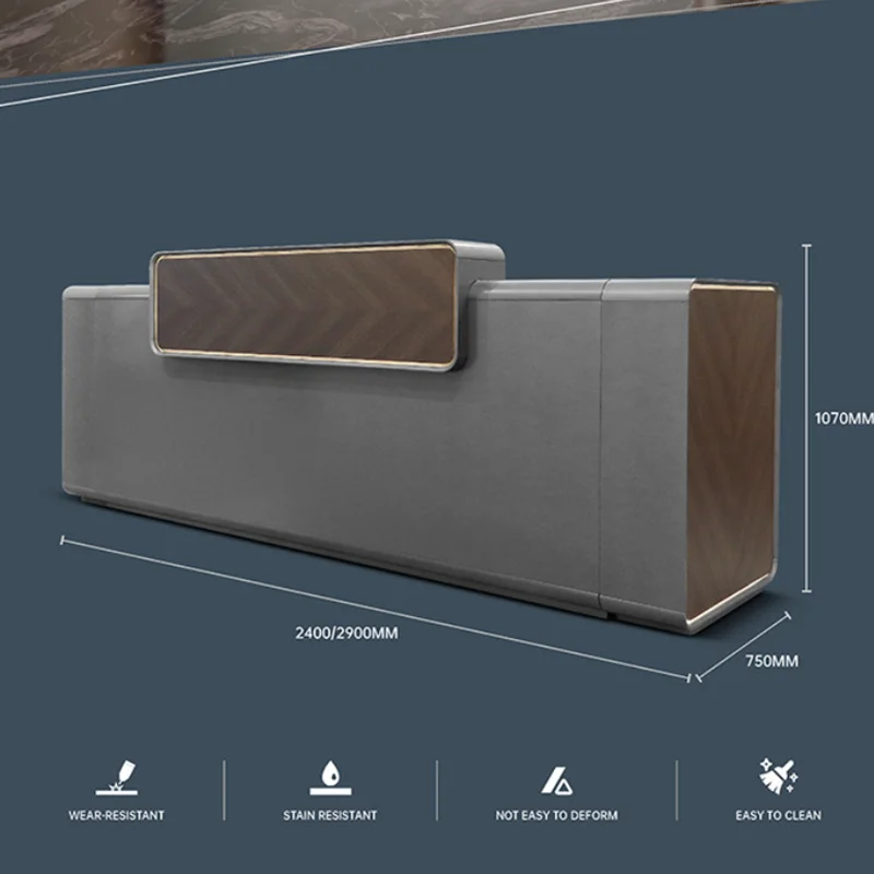Design Luxury Reception Desks Boutique Large 240 Drawer Modern Reception Desks Shelves Commercial Biurko Do Recepcji Furniture