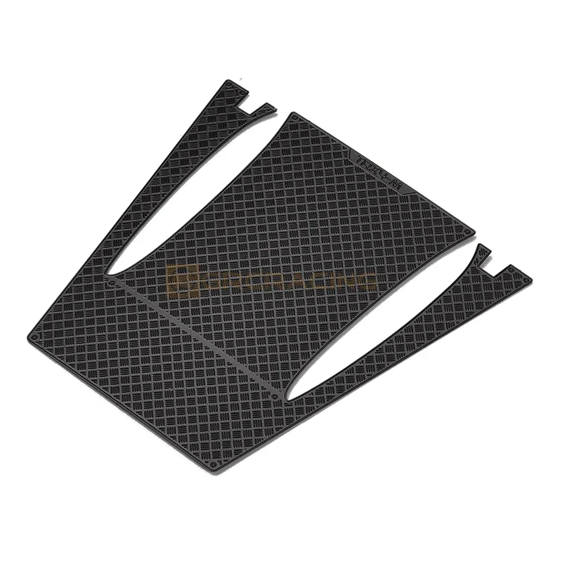 แผ่นตกแต่งฝาครอบโลหะกันลื่นสำหรับรถไต่1/18 RC Traxxas ชิ้นส่วนอัพเกรดแผ่นป้องกัน TRX-4M