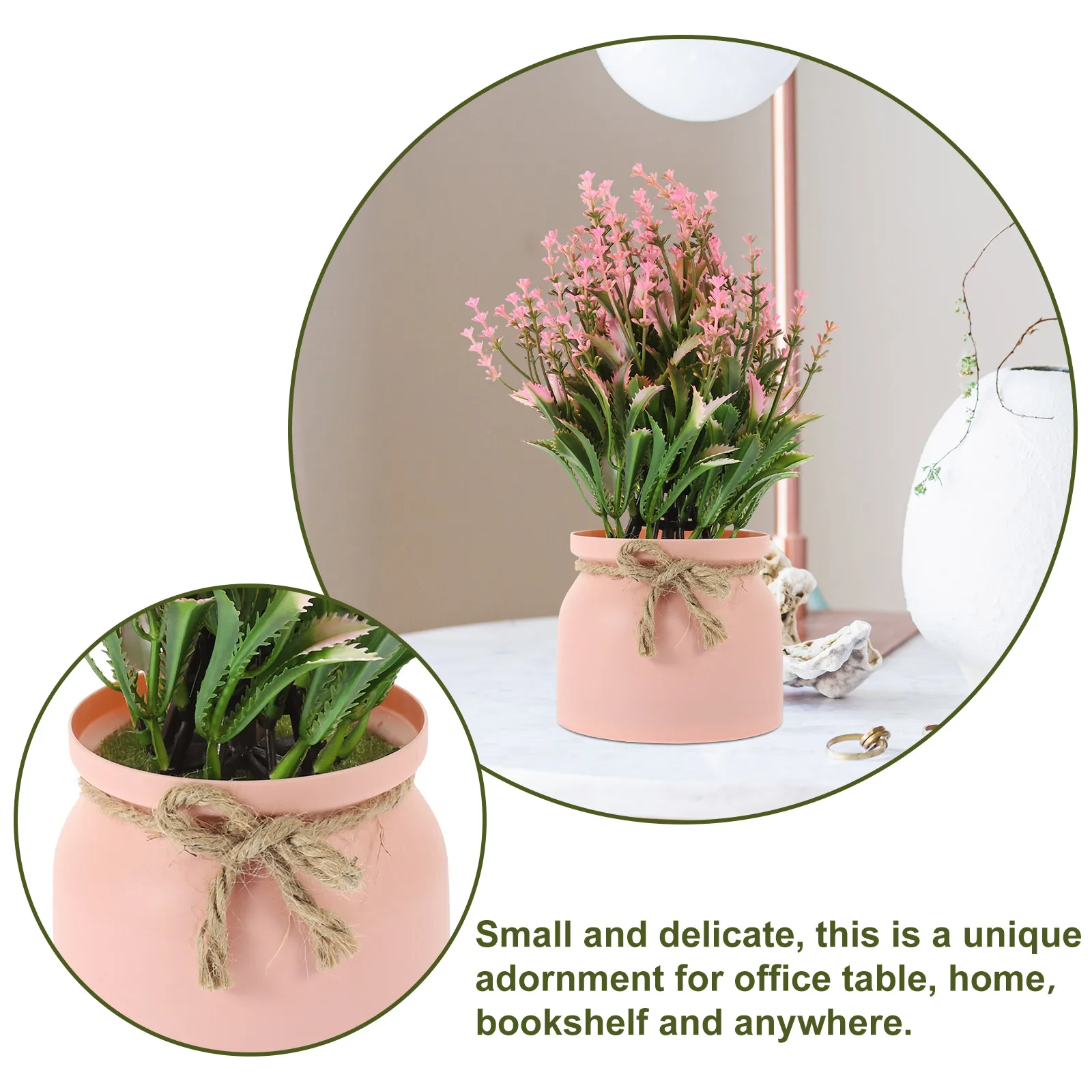 

Product Simulated Potted Plant Office Home Decor Plastic Cute Fake Plants Indoor