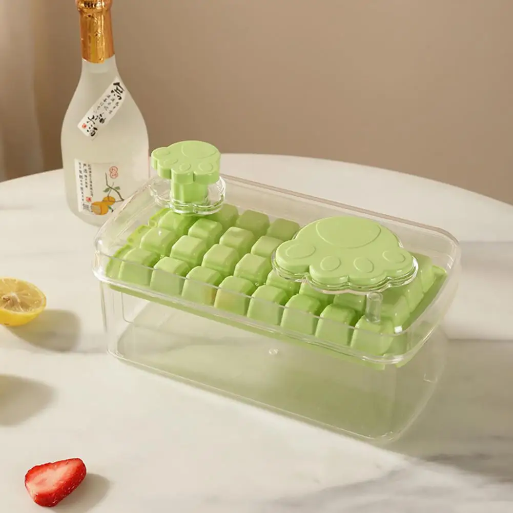 

Ice Cube Tray Useful Easy to Demould Visible Press Type Ice Tray Coffee Shop Accessory