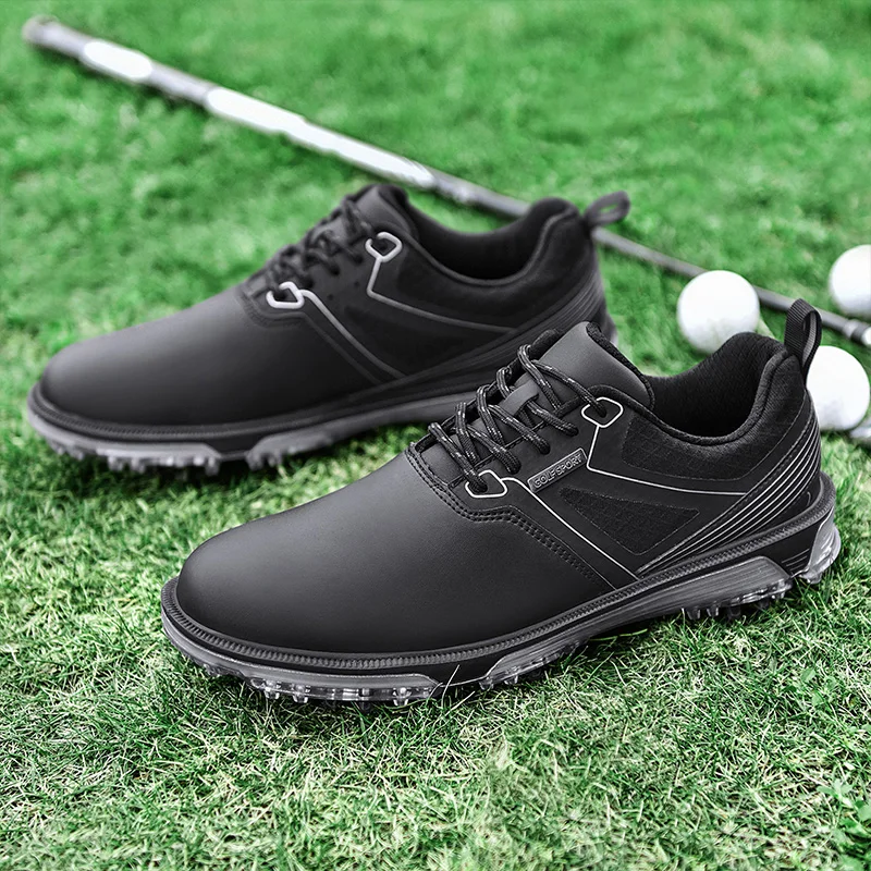 LiXingMing Golf Shoes Men X6 White Light Water proof Anti-slip studs Golf Sport Shoes Outdoor Training Golf Coach Sneakers40-47# view 4