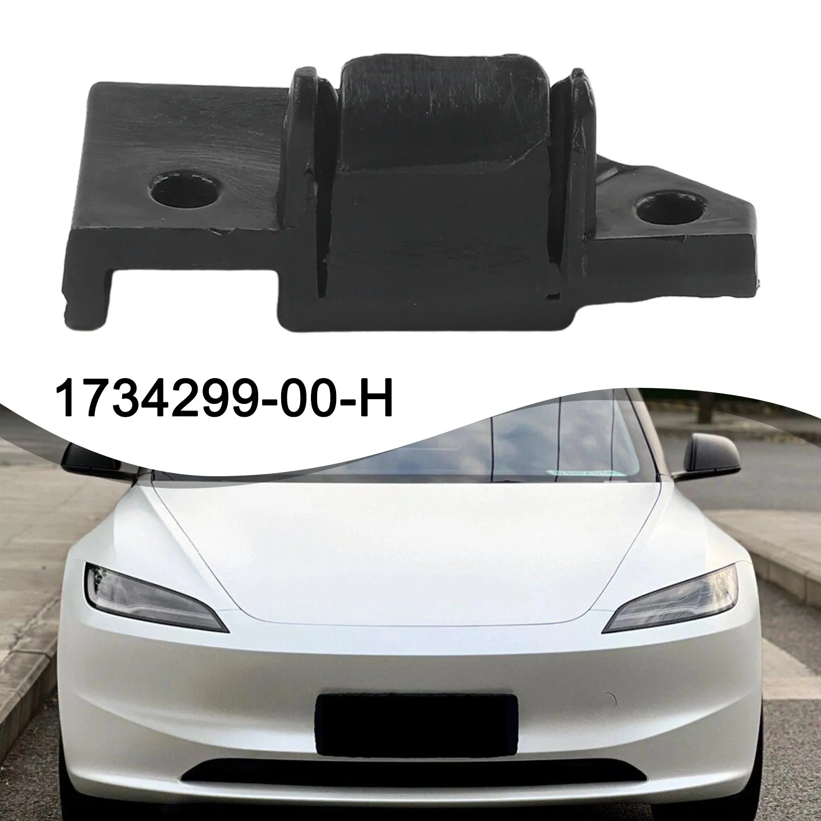Vehicle Maintenance Fascia Front Center Direct Replacement Bracket Made Of Plastic Mudguard Accessory For Tesla Model 3 2024-25