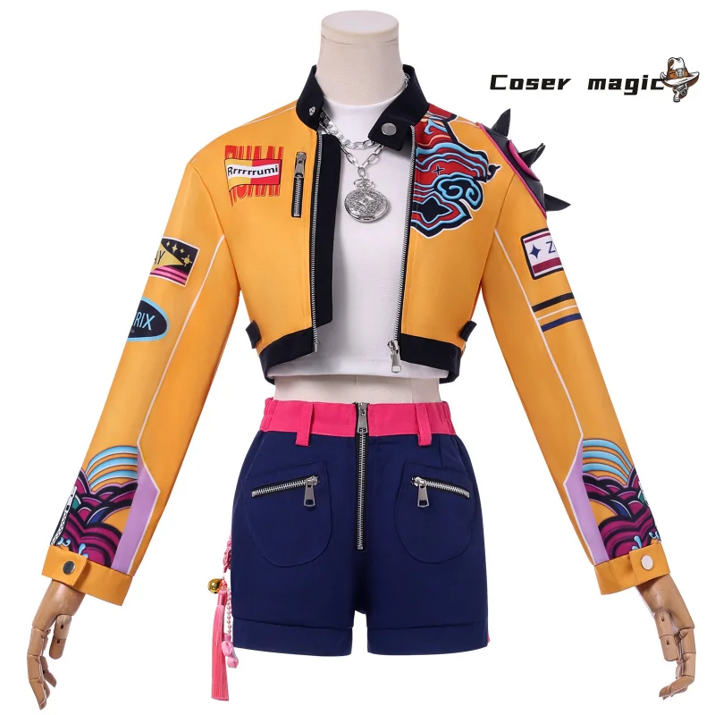 K-Pop: Demon Hunters Rumi Costume Cosplay Uniforme Halloween Carnevale Festa Natale Gioco di ruolo Abbigliamento Abbigliamento per le donne