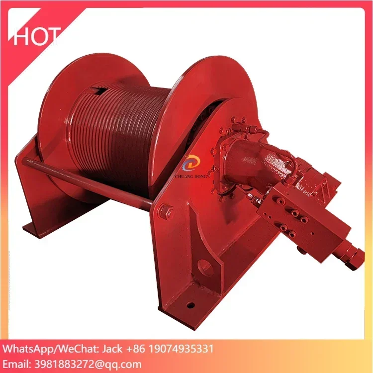 High Quality With Low Price 3 Ton To 50 Ton Continuous Duty Hydraulic Lifting, Pulling & Positioning Winch Hydraulic
