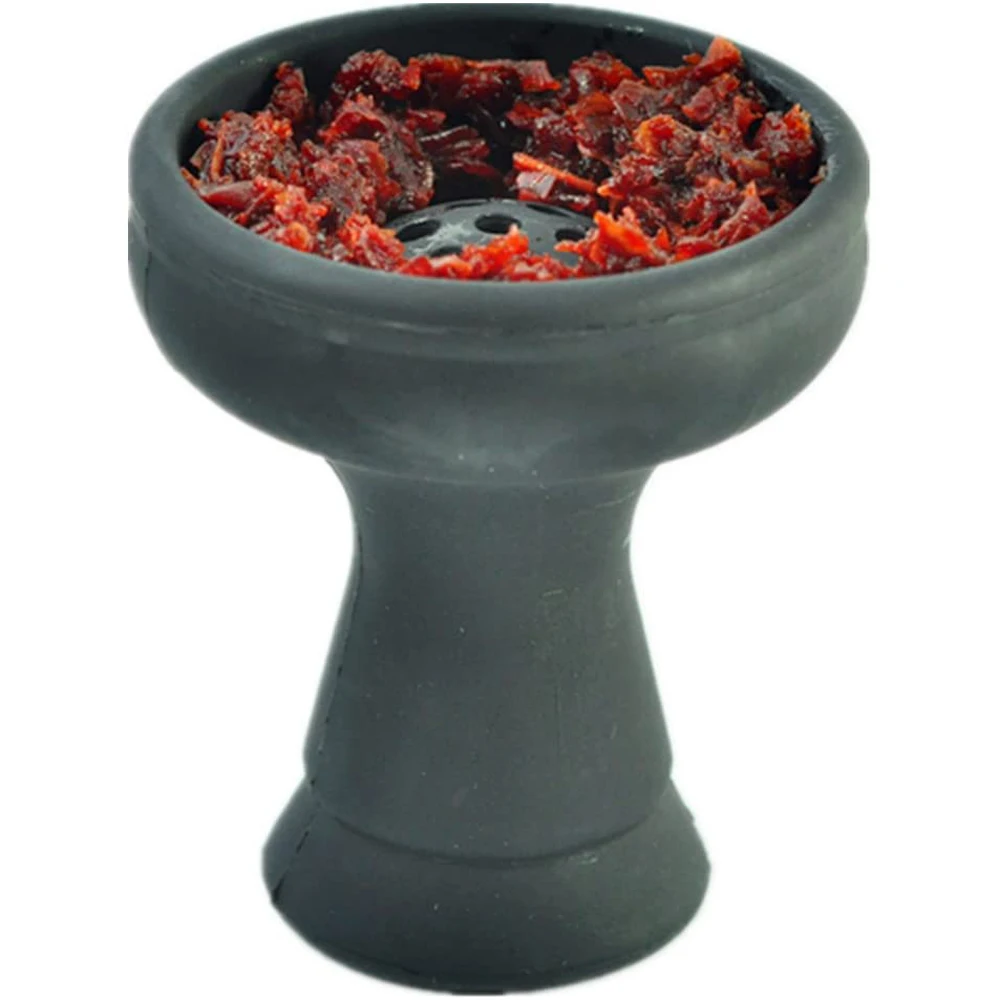 Silicone Hookah Bowl - Kitosun Black Color Silicone Phunnel Bowl Shisha Bowl Right Replacement for Clay&Ceramic Bowls 3.5