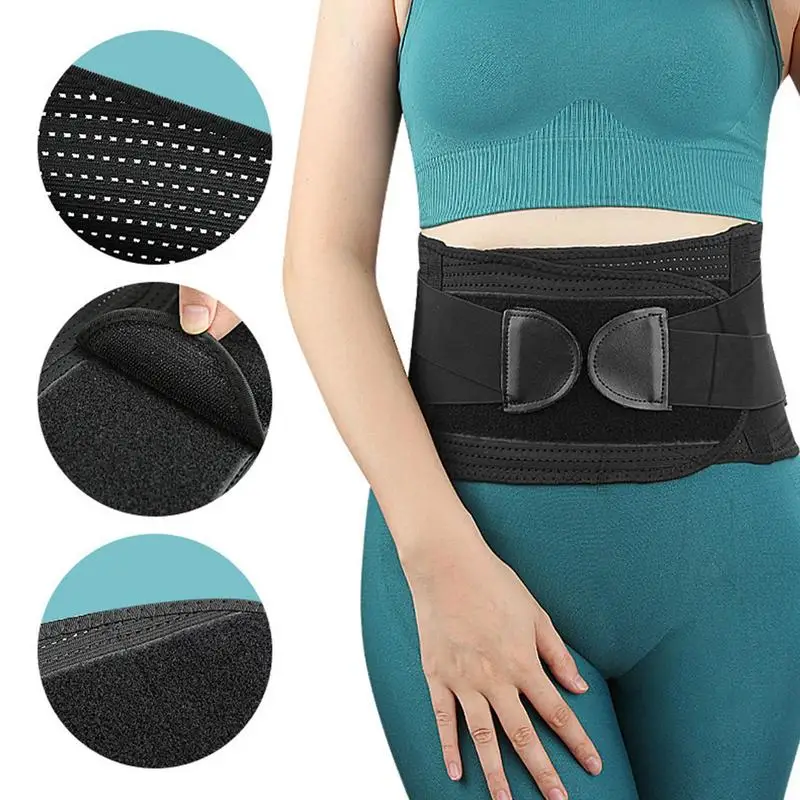 Lumbar Support Belt Breathable Lower Back Support Brace Adjustable Back Brace For Men And Women Lumbar Brace For Home & Lifting