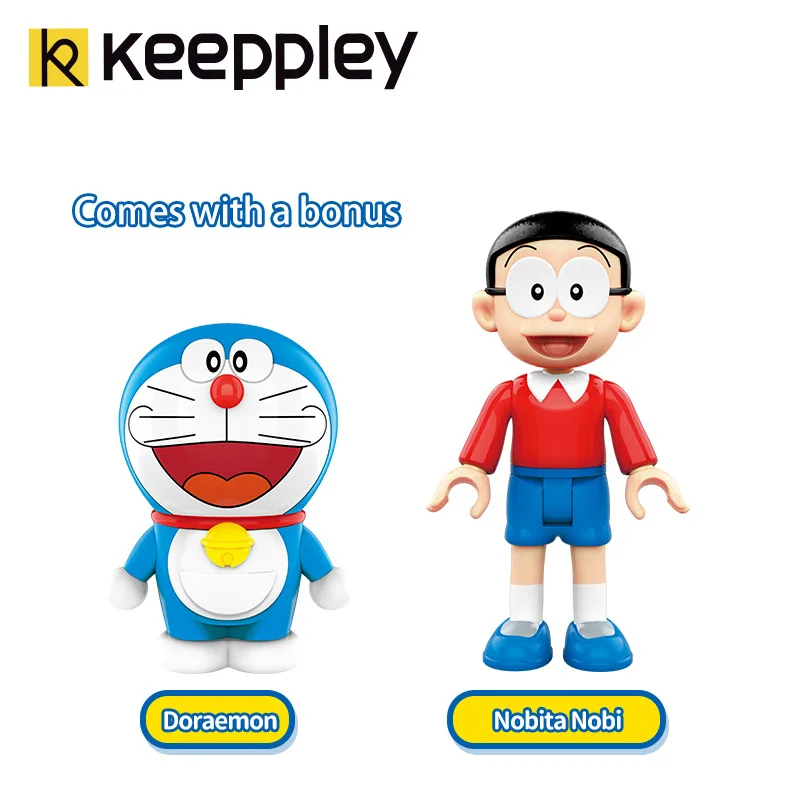 

Enlightenment Building Blocks Keeppley Doraemon Nobita's Room Children's Festival Birthday Gift Model Y2k Fashion Toys Anime