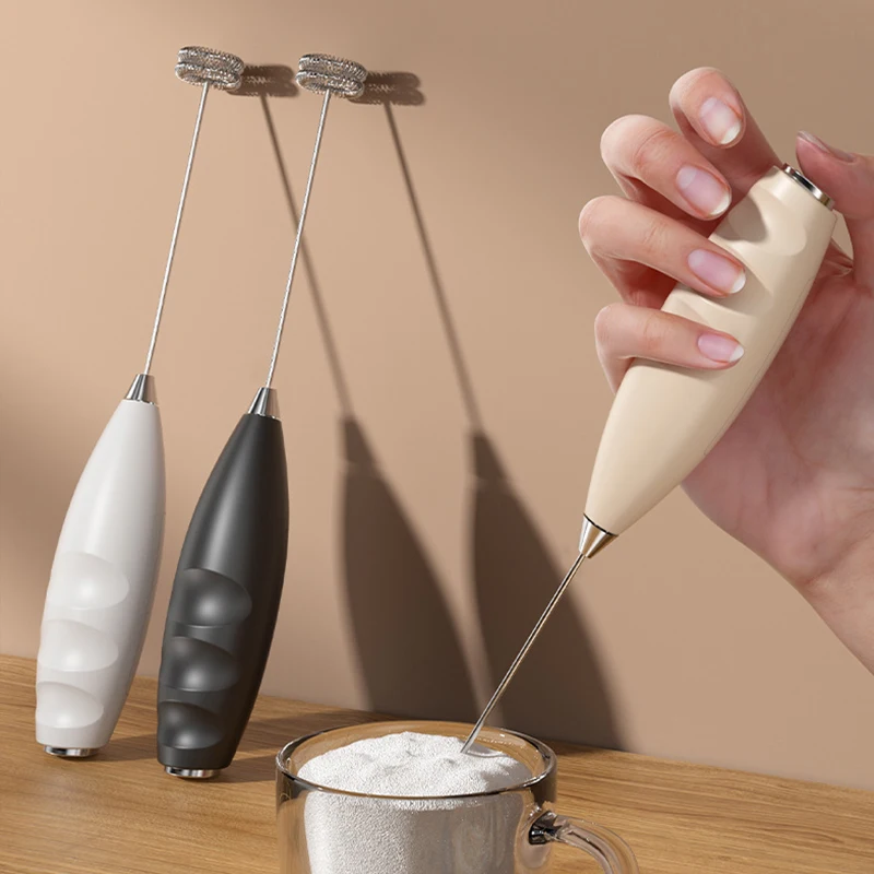 電動ミルク泡立て器ハンドヘルド電動ミキサーラテコーヒーチョコレート卵ビーター電動ミキサー家庭用コーヒーツール電動