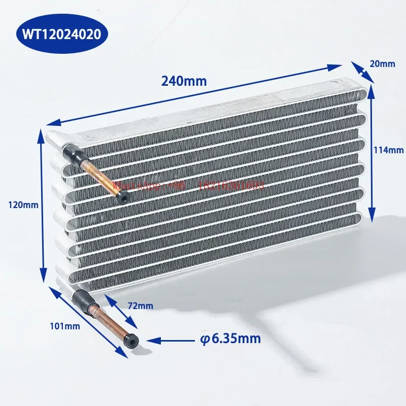 Limited Offer Microchannel Series Condenser Miniature Mini Heat Dissipation Evaporator Heat Exchanger Assembly
