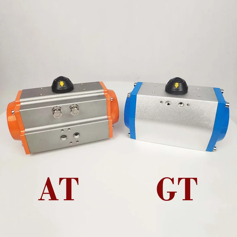 GOGO GT52 / AT63 Rotation Angle 90 Degree Air Operation 23-40N.m Ball Valves Double Action Pneumatic Actuator