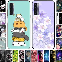 For TCL 20L Plus Case 20L+ Silicone Soft Shockproof TPU Back Cover for TCL 20S 20L Case Black Bumper Painted Funda TCL20S Capa