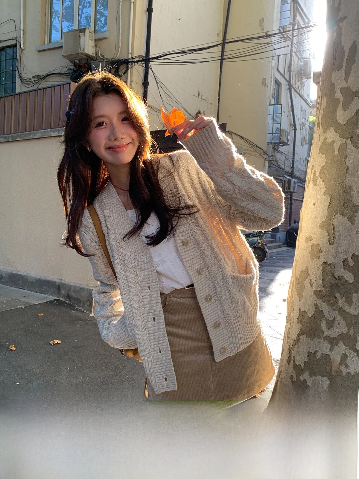 

Корейский свитер-кардиган Sisilyon с объемной вязкой и узором «косы», свободный, в стиле оверсайз, на осень-зиму, маленький размер