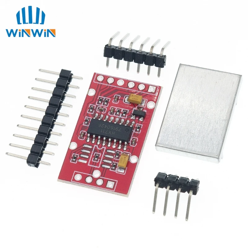 HX711 Dual-channel 24-bit A/D Conversion Weighing Sensor Module with Metal Shied