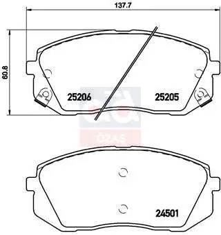 

LP2294 для тормозной балаты на 16 tuson-kona-i40-s винтажная "перфорированная"