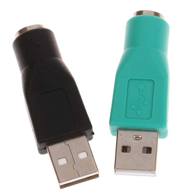 PS2 żeński Adapter USB męski dla komputerów PC myszka do laptopa klawiatura USB męski na PS2 Adapter konwerter